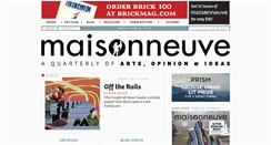 Desktop Screenshot of maisonneuve.org